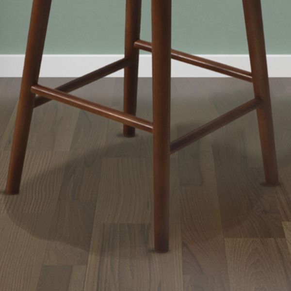 Contemporary Low Back Bar Stool Rubberwood Bar Stool for Indoor