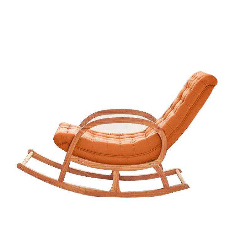 Modern Style Sofa Rocking Chair Wooden Rocking Chair for Living Room and Bedroom