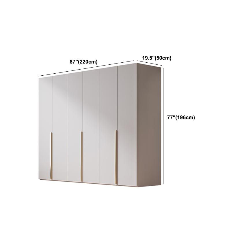Bedroom Storage Cabinet with Hinged Door Manufactured Wood Modern Cabinet