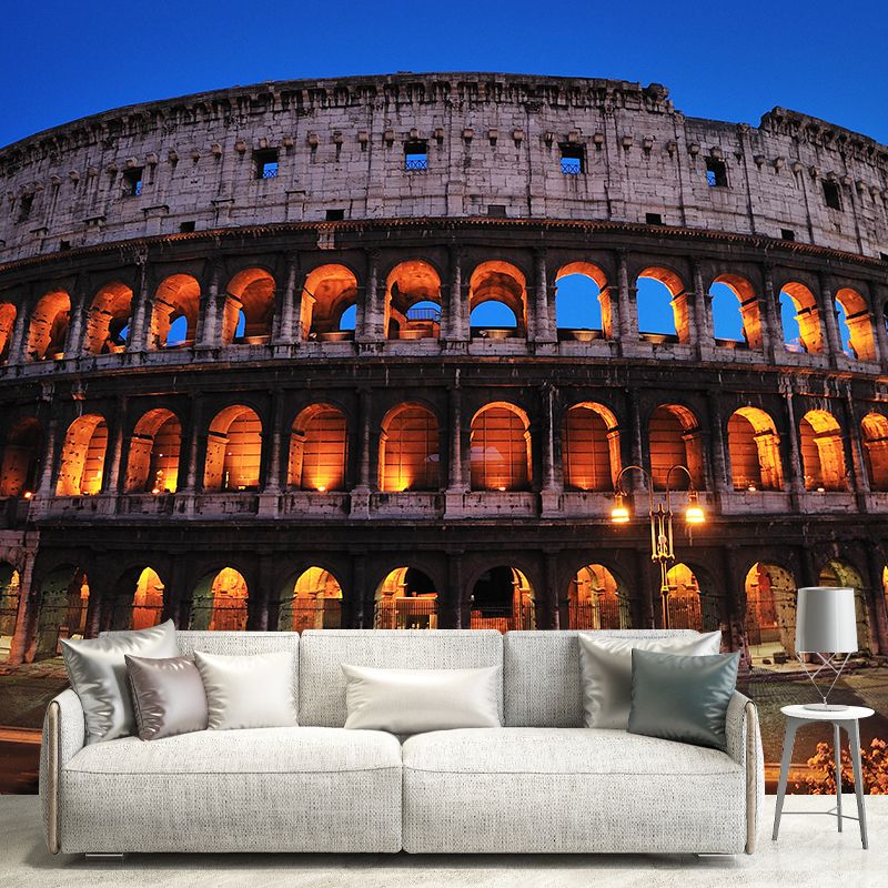 Stain-Resistant Murals European Famous Building Personalized Contemporary Wall Decor for Office and Bar