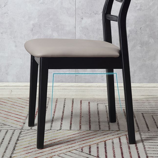 Chaise de salle à manger d'intérieur traditionnelle, finition en bois, chaise de salle à manger empilable avec dossier en échelle