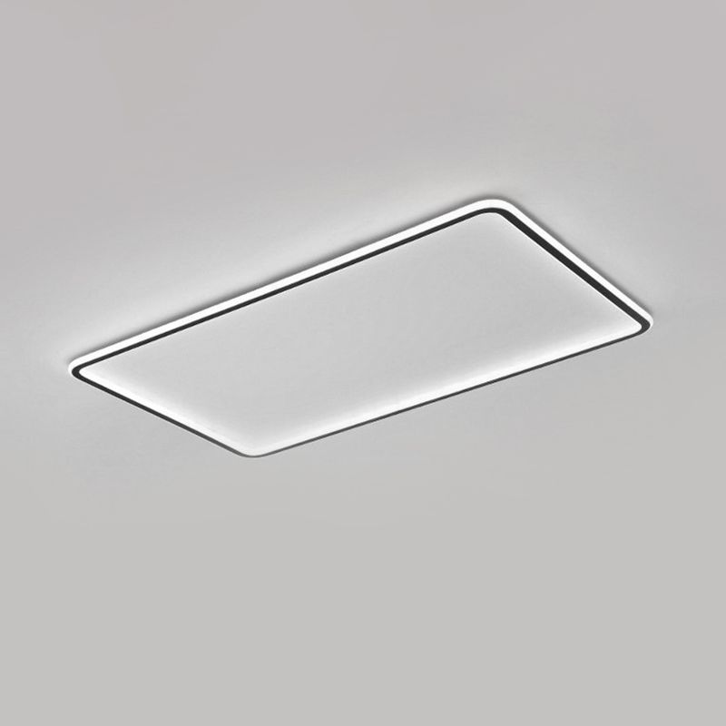 Thinnest Panel Acrylic LED Ceiling Flush Simplicity Black Flush Mounted Light for Living Room