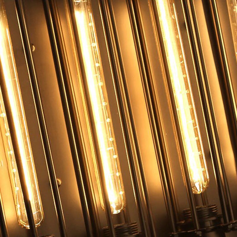 Industrial 1 / 2 / 3 / 4 - Light Wall Mounted Light - Wrought Iron Tube Wall Light