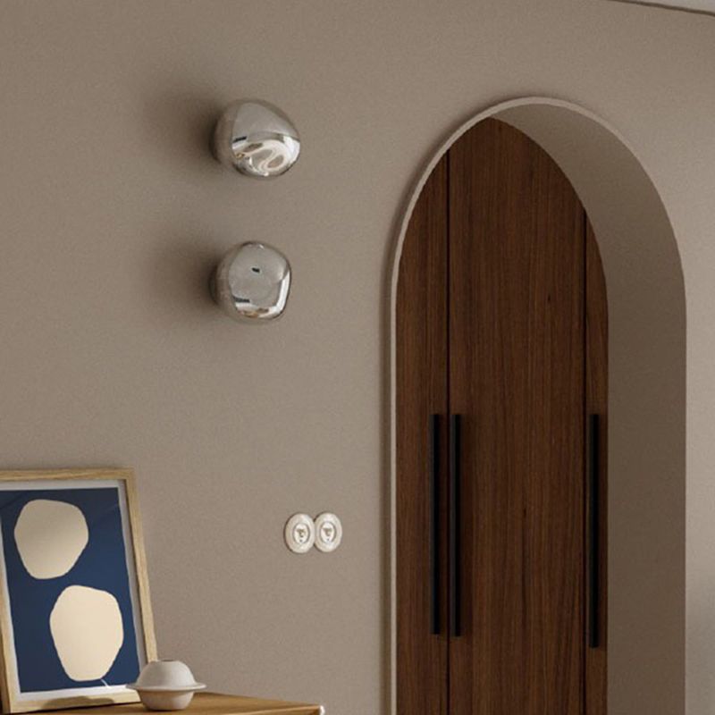 Nordic Style Wall Light Geometry Shape Wall Lamp with Glass Shade for Living Room