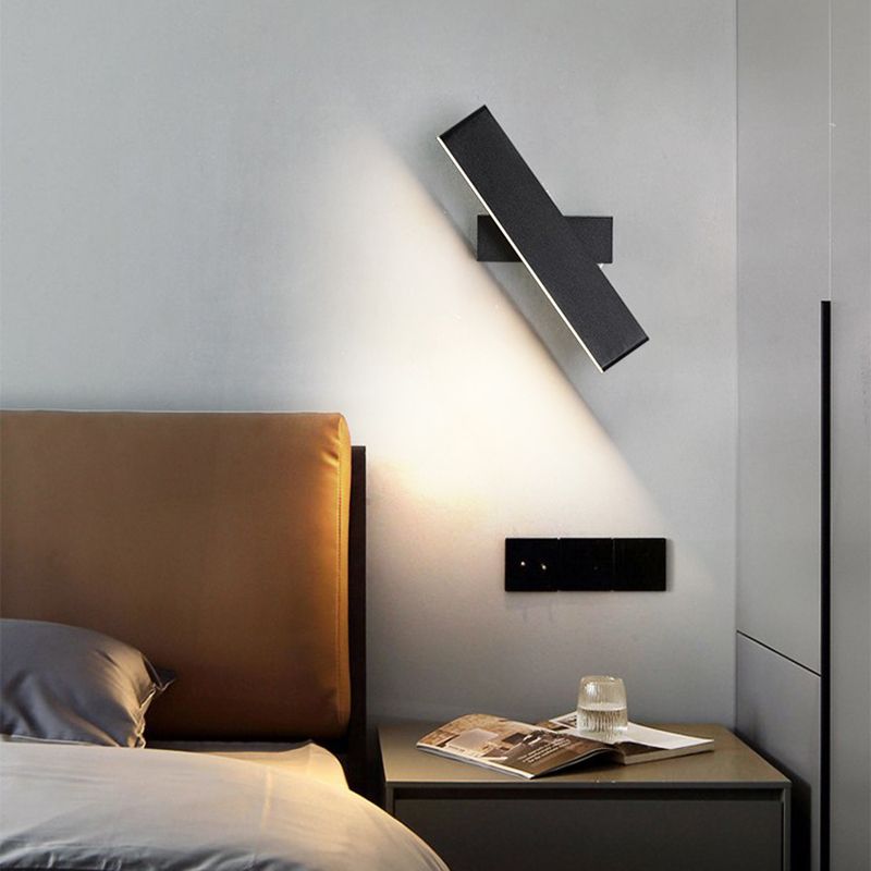 Rotatable kreative schwarze Flush Mount Wandleuchte Einfachheit Leuchte Leuchte