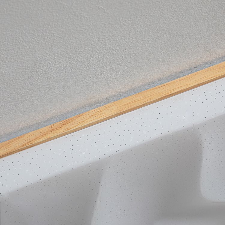 Lampada da soffitto a LED a forma geometrica Moderna in legno 1 luce da incasso per sala da pranzo corridoio