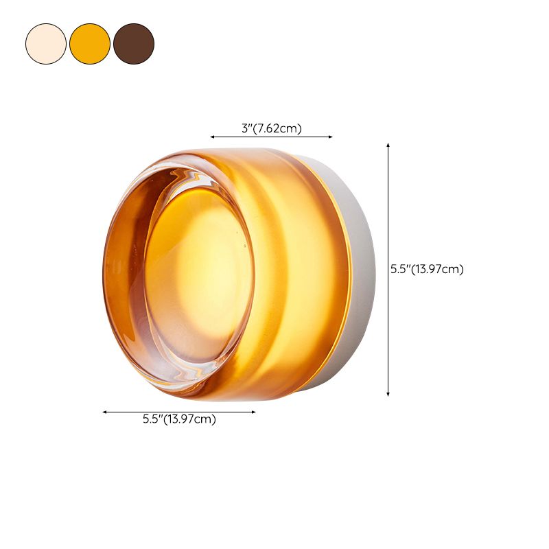 Nordic Vanity Lighting Circle Wall Light Fixture with Acrylic for Bathroom