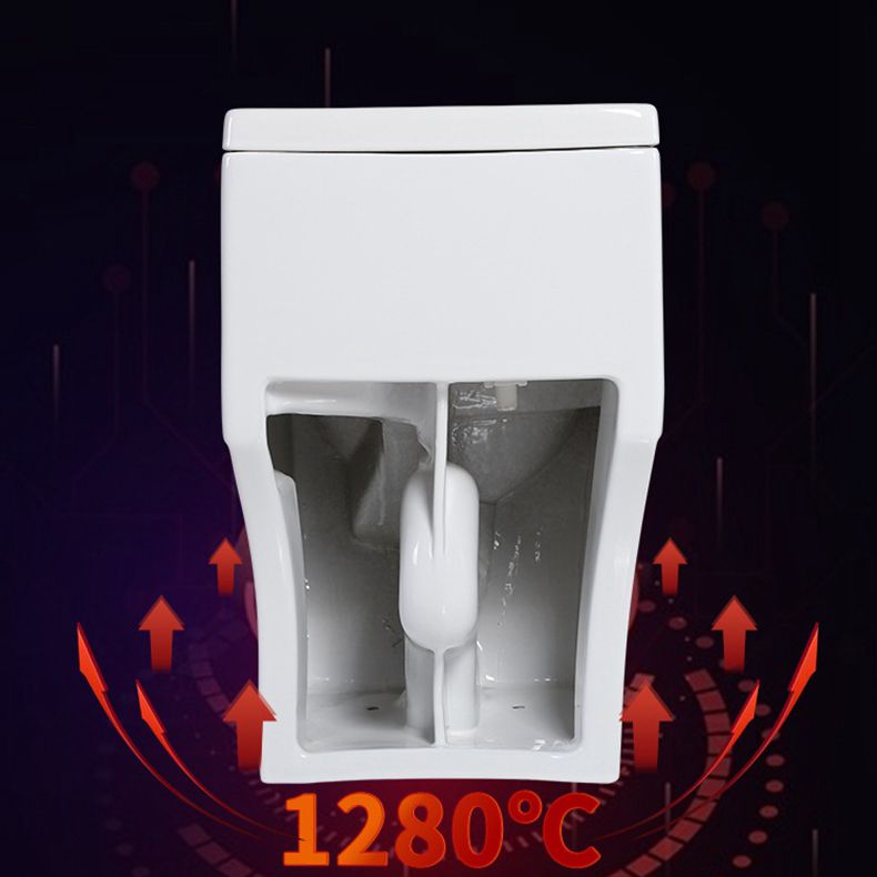 Modern Siphon Jet Toilet Floor Mount Flush Toilet with Toilet Seat