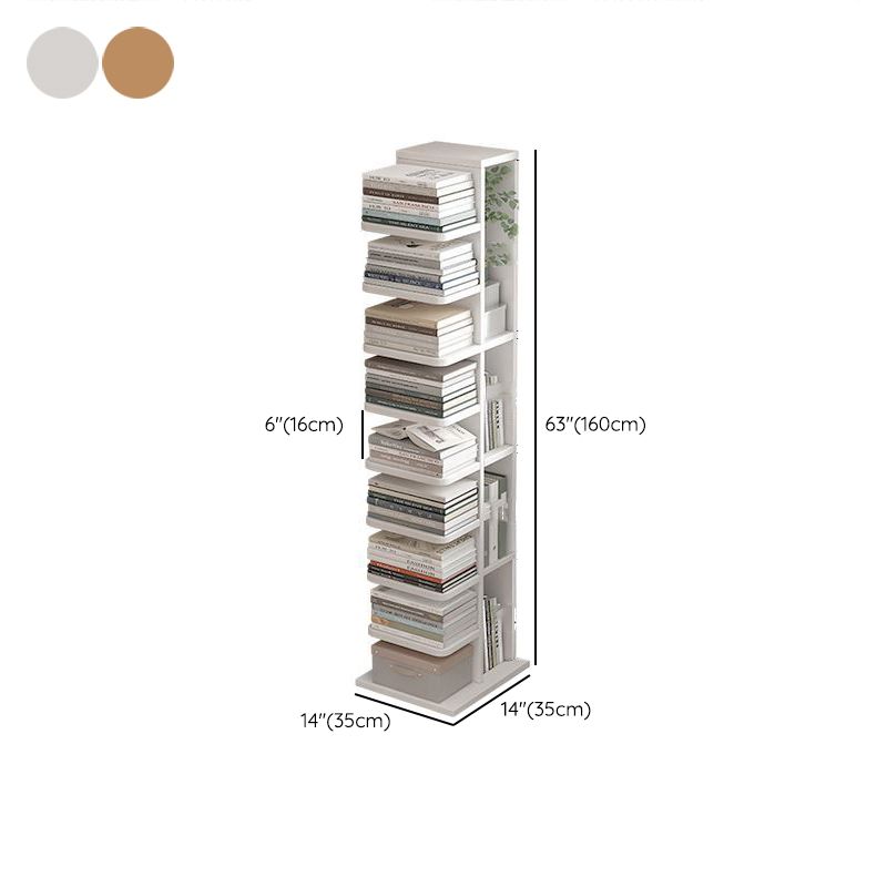 Contemporary Bookshelf Engineered Wood Bookcase for Study Room