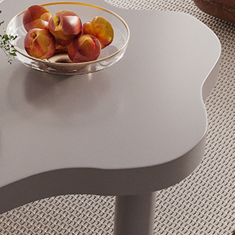 Solid Wood Single Coffee Table 3 Legs Free-Form Coffee Table