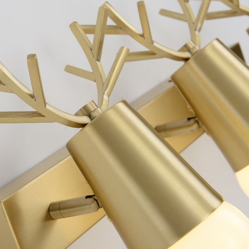 Applexion murale en verre blanc moderne miroir de toilette américaine Lumière légère légère