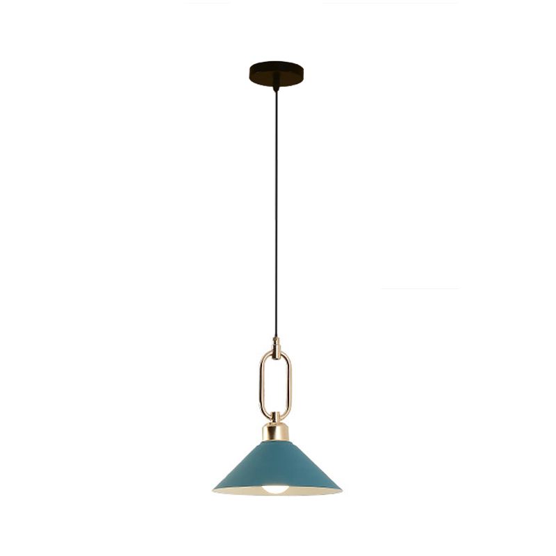 Schwarz/Rosa/Blaukegel hängende hängende leichte Makkaronen 1/3-Licht-Metallschnalle Anhänger Deckenlampe über Esstisch