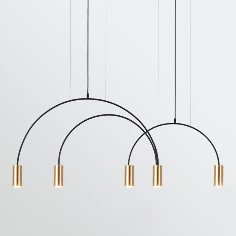 Cylinder Island Lighting Fixtures Contemporary Metal Island Light Fixtures for Kitchen