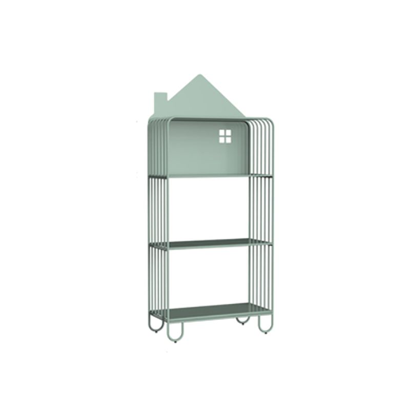 Open Back Bookshelf Scandinavian Etagere Bookcase with Shelves