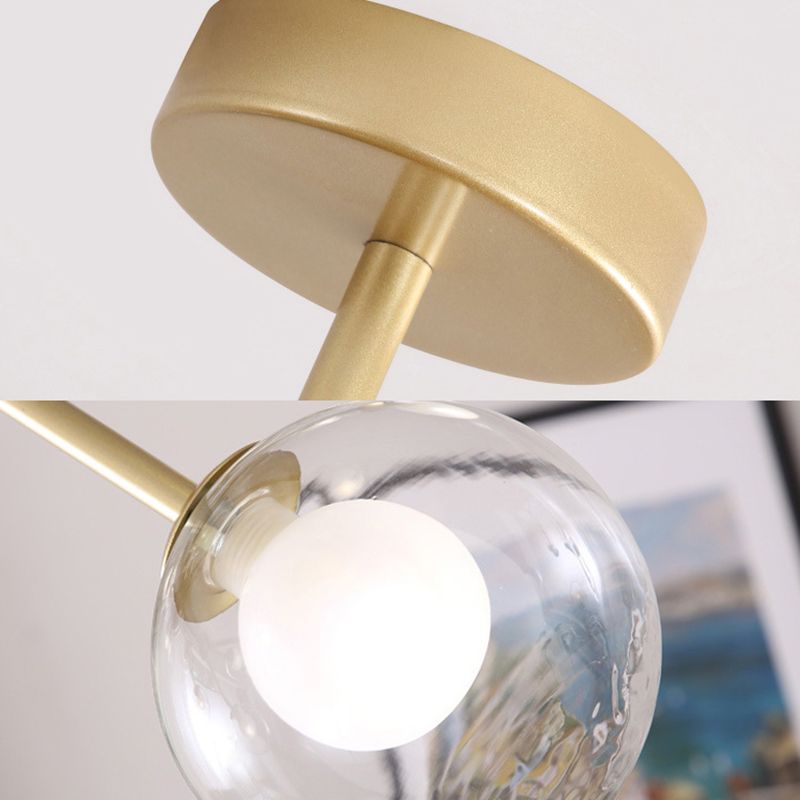 Estilo moderno Modo Candelier 3 Luces Metal Flush Mount Light for Kid Bedroom Restaurante