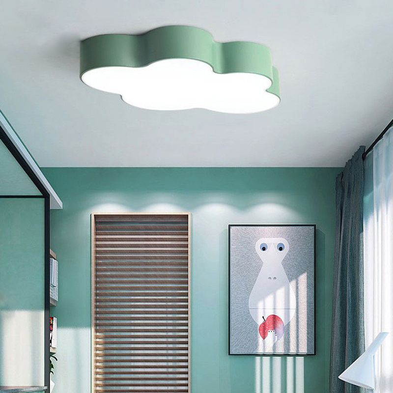 Lámpara de techo colorida para sala de estar, marco de metal Macron, iluminación superior LED