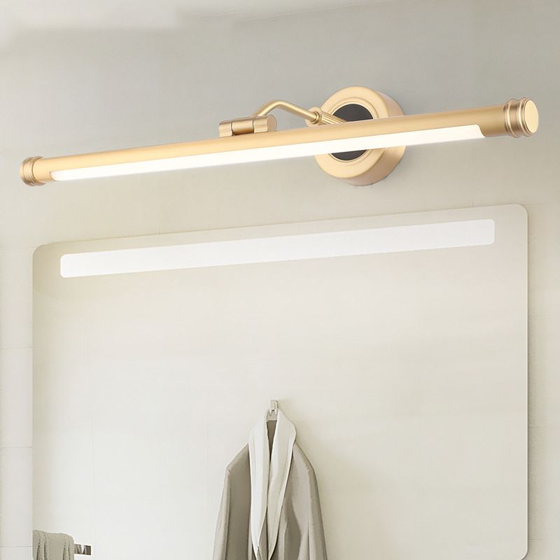 Modern Style Tube Vanity Wall Lights Metal 1 Light Vanity Mirror Lights