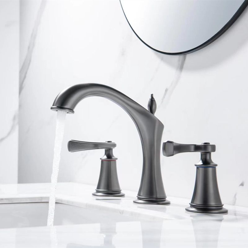 Deck Mounted Bathroom Faucet Modern Low Arc Roman Tub Faucet Trim