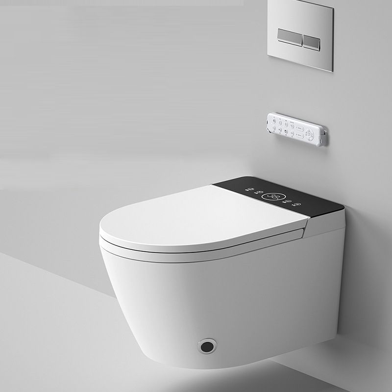 Contemporary Wall Hung Flush Toilet Heated Seat Included Urine Toilet for Bathroom