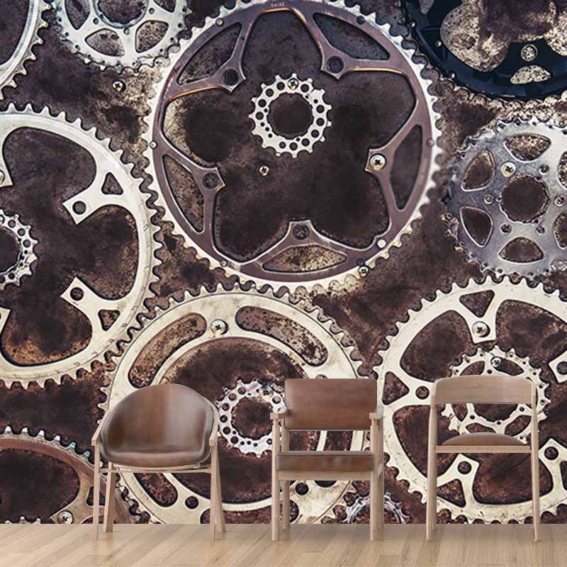 Decorative Photography Mural Wallpaper Gears Indoor Wall Mural
