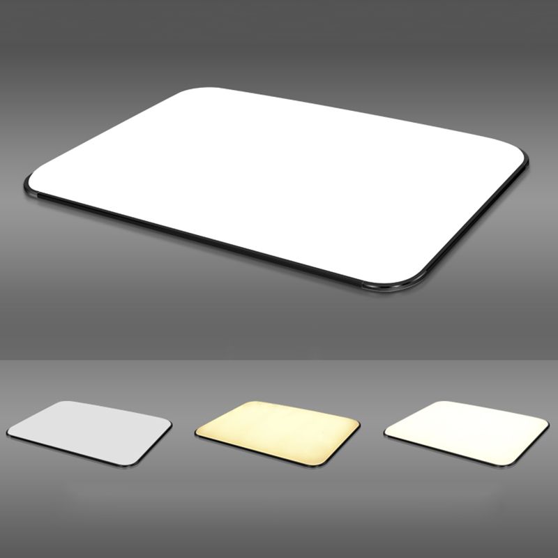 Lámparas de techo empotradas geométricas de aluminio, luz empotrada LED de 1 luz de estilo moderno