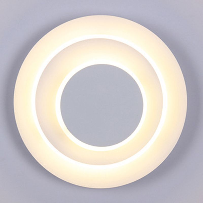 Contemporary Layered Wall Light Sconce Metal 3 Lights Flush Mount Wall Sconce