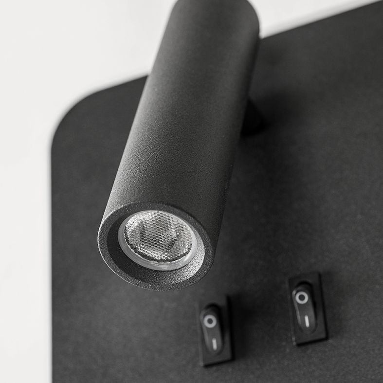 2-Lichtquadratische LED-Wandleuchten in der modernen Einfachheit gefrostete Aluminium-Lesewandlampe für Schlafzimmer