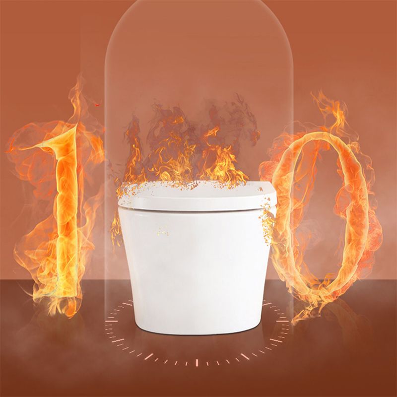 Modern White Ceramic Flush Toilet Wall Mount Urine Toilet with Seat for Bathroom