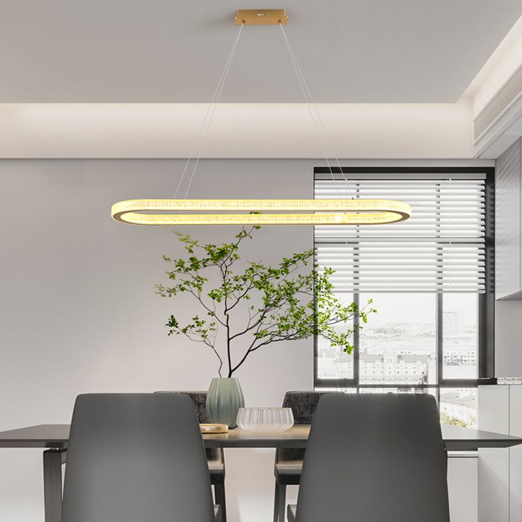 Modern Simple LED Island Light Dining Room Hanging Lighting Fixture
