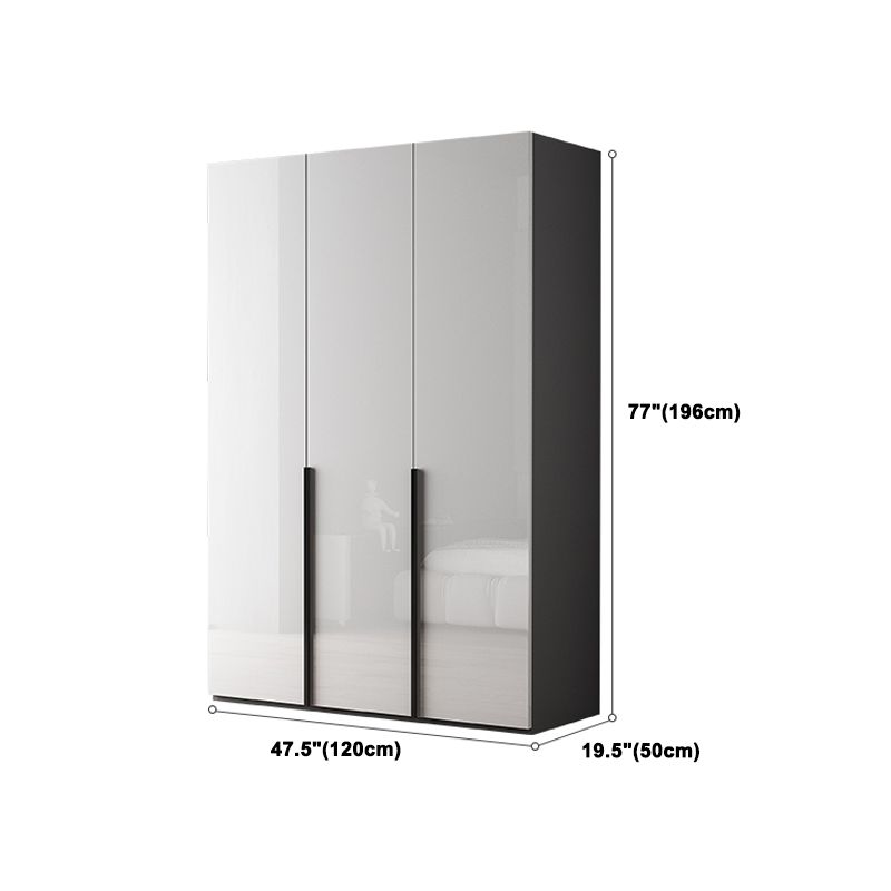 Modern Wardrobe Armoire Engineered Wood Wardrobe Cabinet with Drawer