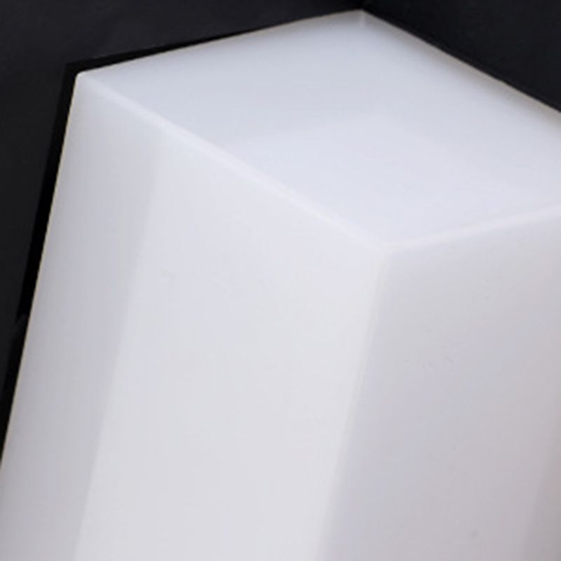 1-Licht geometrische Wandleuchten moderne einfache Style Metall-Wandbeleuchtung in Schwarz