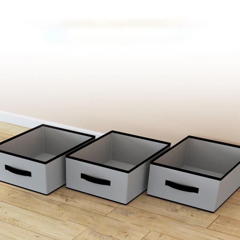 Contemporary Style Metal Wardrobe 2 Drawers Wardrobe Closet with Legs