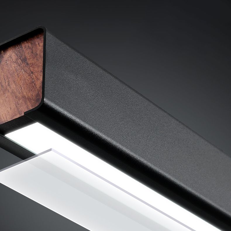 Linear Pendant Lighting Contemporary Metal 1 Light Pendant Light for Kitchen Island