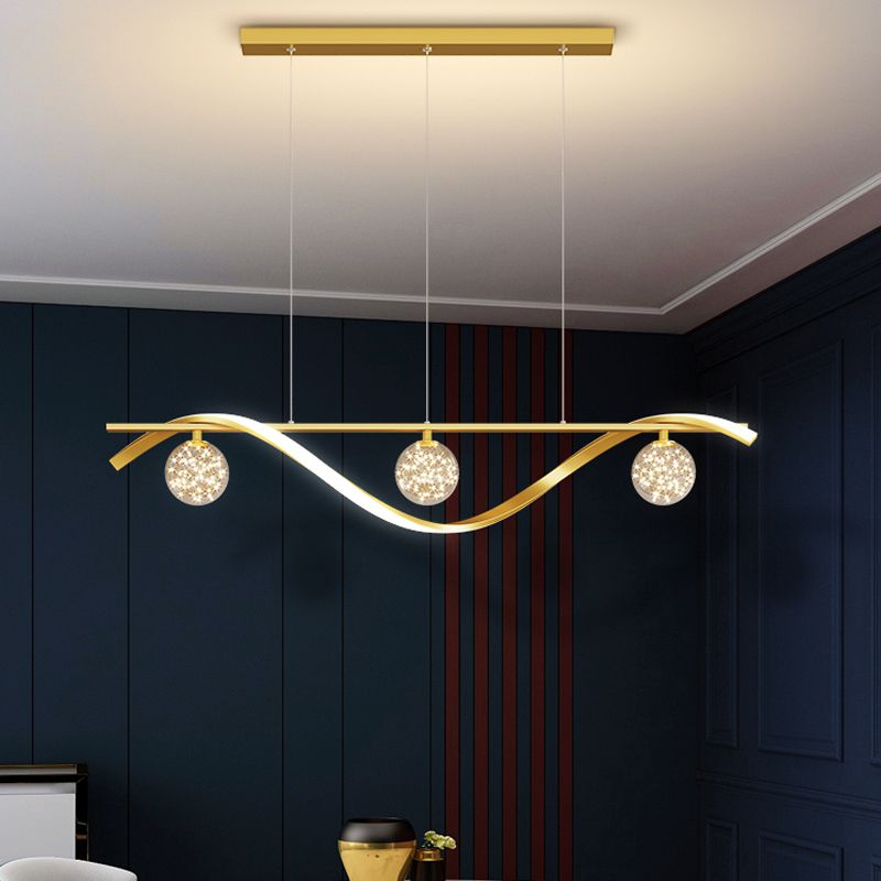 Luminaires d'éclairage de l'île sphérique modernes