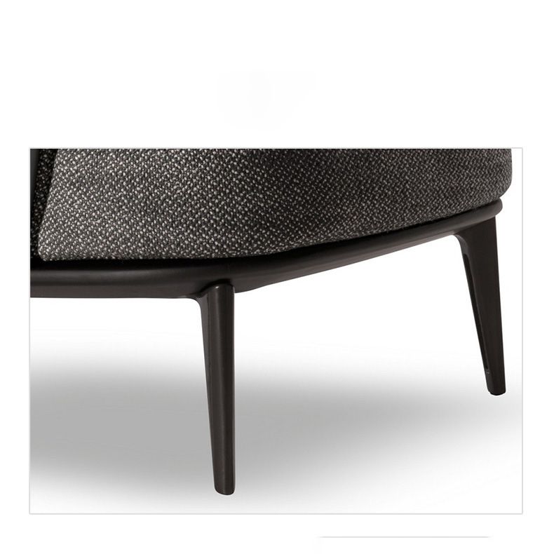 Mid-century Modern Accent Chair Solid Color Fixed Back Armchair