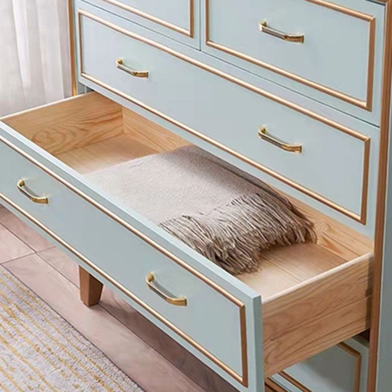 Glam Dresser Manufactured Wood Storage Chest Dresser with 5/7 Drawers