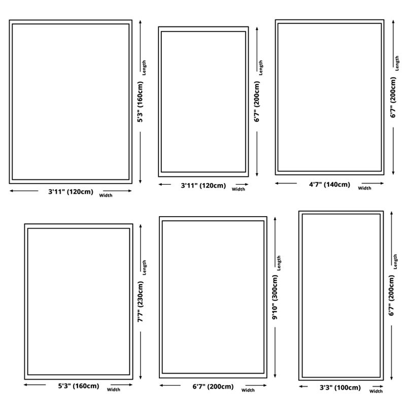 Minimalist Abstract Print Carpet Non-Slip Backing Area Rug Polyster Rug for Living Room