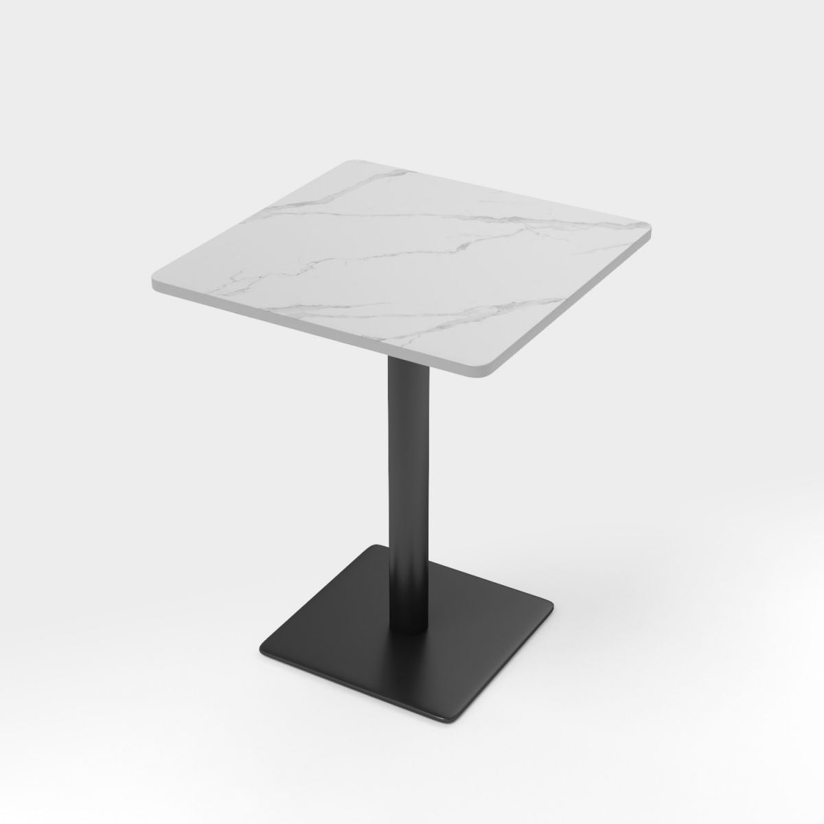 Mesa de comedor moderna de piedra sinterizada, mesa de comedor con marco negro para comedor