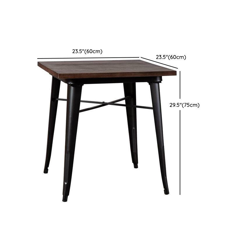 Industrial Solid Wood Furniture 1/4/5 Pcs Standard Height Dining Room Table Set