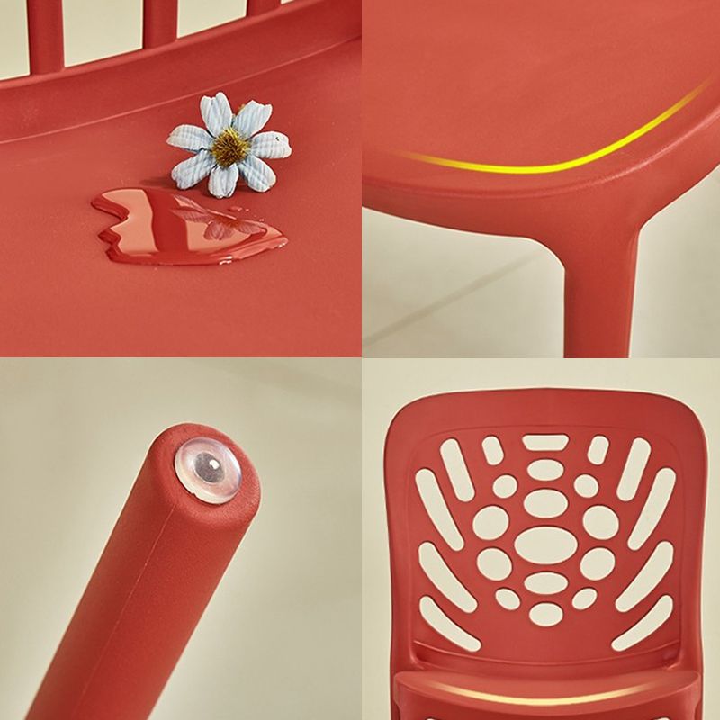 Modern Style Side Chair Plastic Stackable Dining Chair for Dining Room