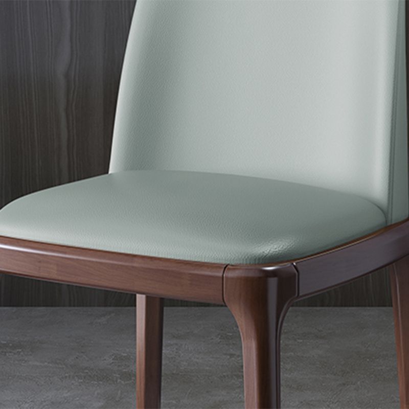 Wood Industrial Style Side Chair Armless Home Dining Side Chair