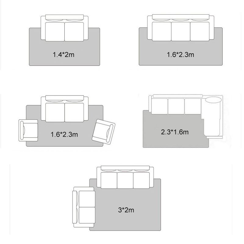 Geometric Printed Indoor Rug Washable Rug Polyester Stain Resistant Area Rug for Home Decoration