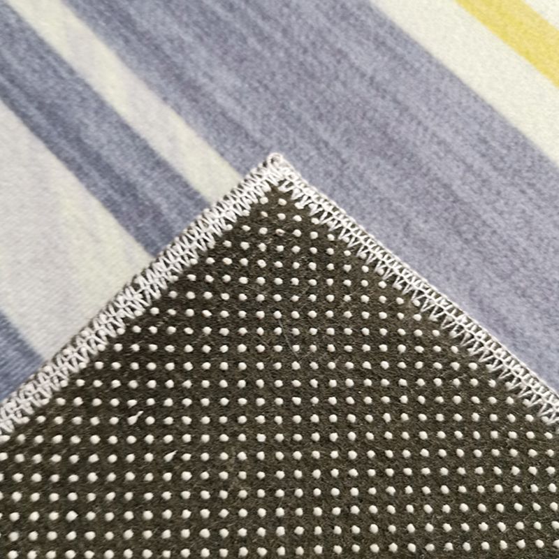 Grey Modern Carpet Plant Pattern Polyester Area Rug Stain Resistant Rug for Home Decor