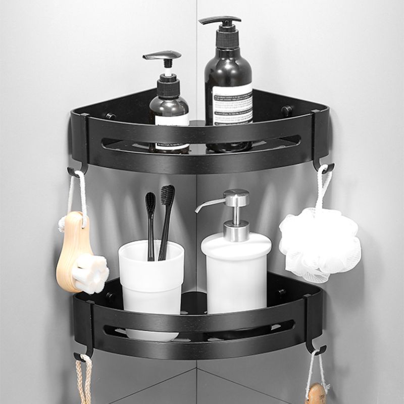 Modern Black Bathroom Accessory Kit Paper Holder Towel Bar Bath Hardware Set