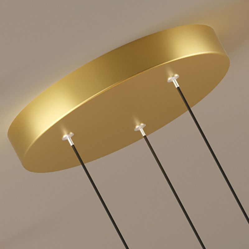 Circular Chandelier Lighting Fixtures Modern Metal Chandelier Lamp