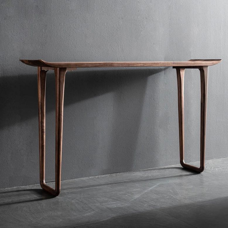 Pine Solid Wood Console Table,11.81inch Wide, Hall Accent Rectangle Table