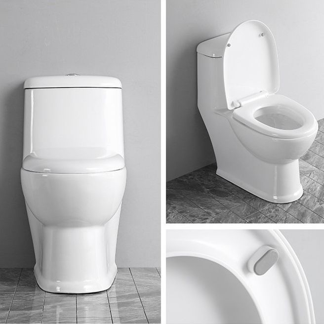 Modern Siphon Jet Toilet Floor Mount Urine Toilet with Toilet Seat