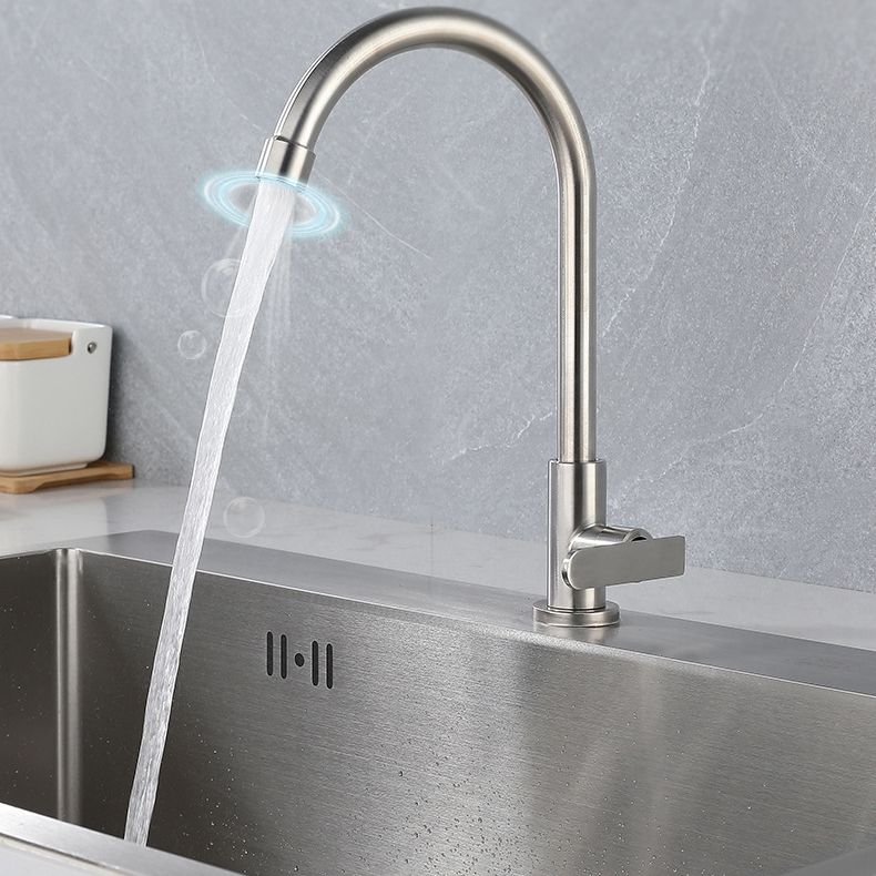 Contemporary Single Handle Kitchen Faucet Pull down 1-Hold Bar Faucet