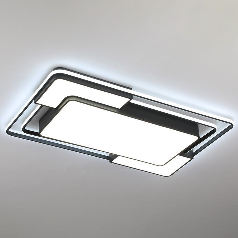 Rechteck Unterputz Deckenleuchte Licht Armaturen Moderne Acryl Deckenmontage Chandelier für Schlafzimmer