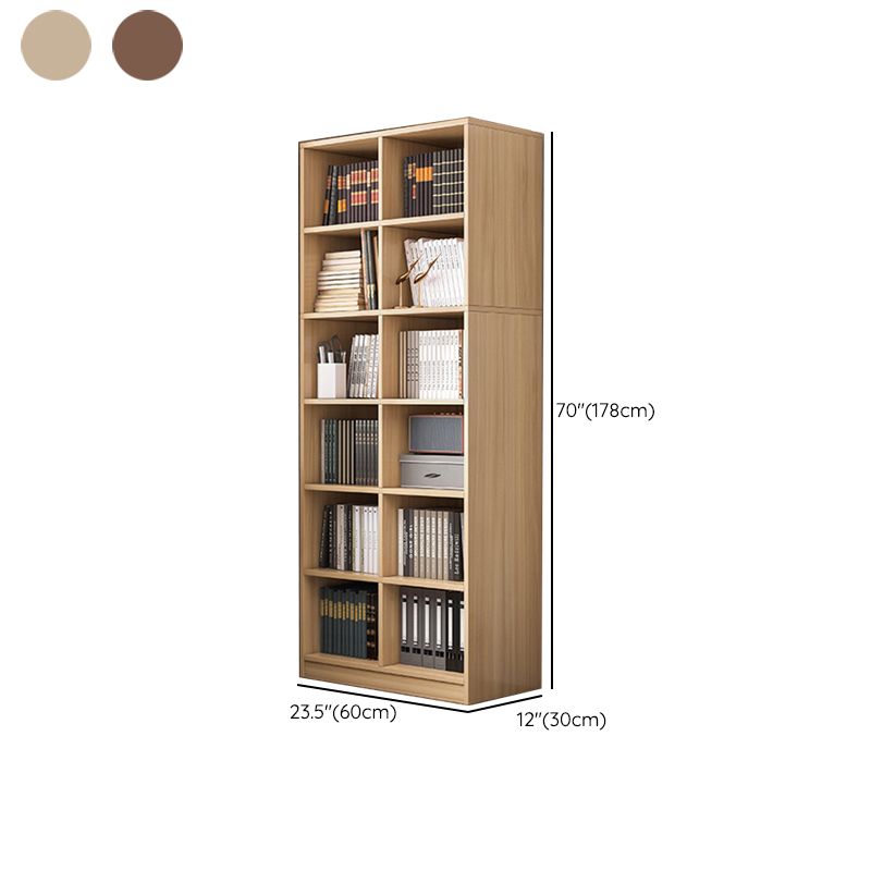 Urban Closed Back Shelf Bookcase Engineered Wood Book Shelf for Study Room